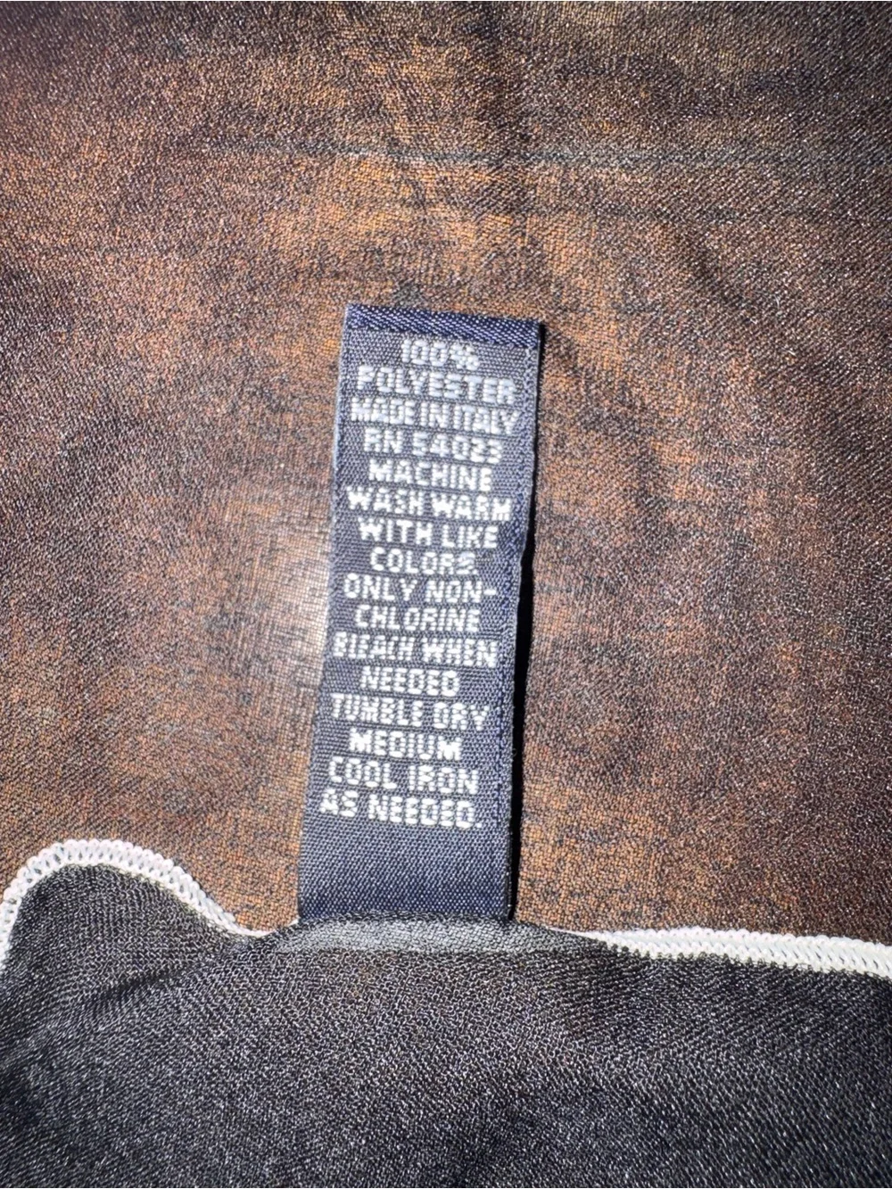 GAP Black Handkerchief with White Edge and Navy Logo Tag